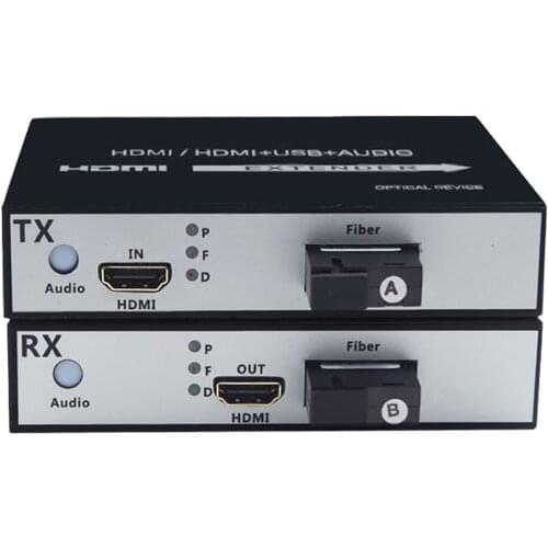 1Pair 1-channel HDMI to fiber digital 1080P HDMI Fiber Optic Video Extender Video Converter HDMI Video Fiber Transceiver