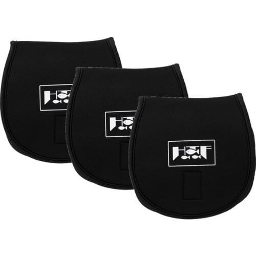 3pcs Travel Fishing Reel Bag Spinning Reel Cover Storage Protective Case Black XL