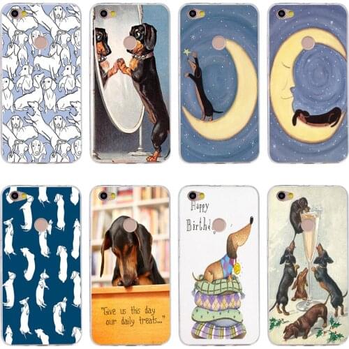 3H Black And Tan Dachshund Silicone Soft Tpu Cover phone Case for xiaomi redmi 4a 6a 4x note 5a pro mi a1