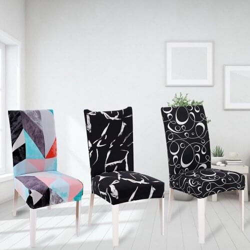 Chair Covers for Kitchen Hotel Living Room Spandex Elastic Stretch Decoration Protector Seat Slipcovers Chair Cover with Back