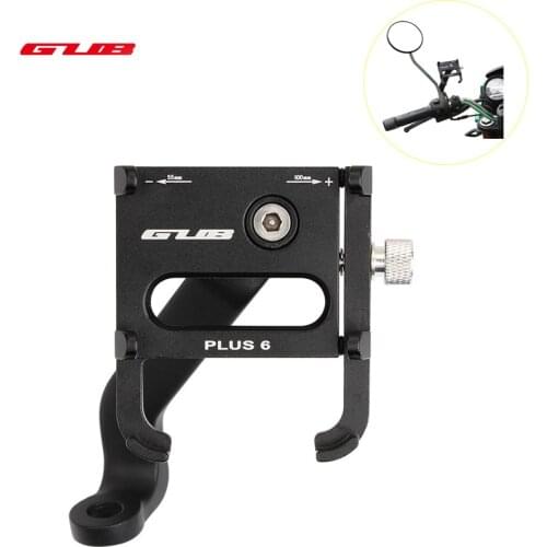 GUB Plus 6 Electric Aluminum Alloy MTB Bike Bicycle Phone Holder Motorcycle Support GPS Holder Bike Handlebar Cycling Accessory