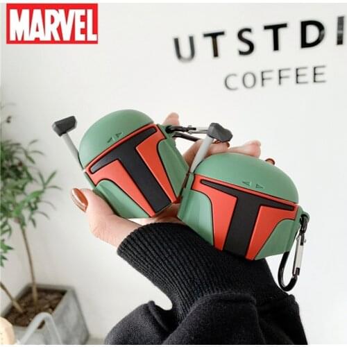 Disney Star Wars Airpods Pro Airpods 1 2 Case 3D Silicone Baby Yoda Anime Cartoon Protective Case for Apple Earphones