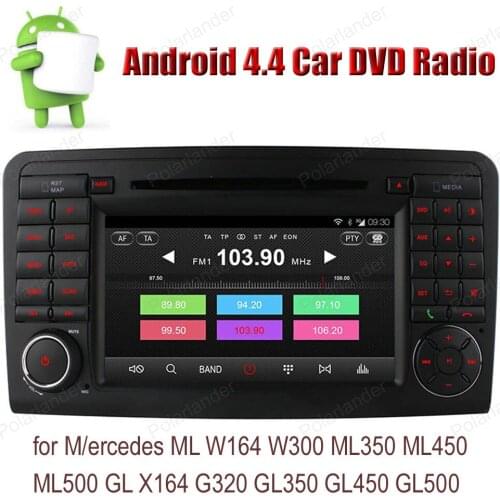For M/ercedes ML W164 W300 ML350 ML450 ML500 GL X164 G320 GL350 GL450 GL500 Android4.4 Car DVD CD Quad Core radio