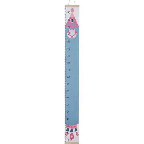 Kids Growth Chart Wood Frame Canvas Height Measurement Ruler from Baby to Adult for Childs Room Decoration 20X200cm LBS