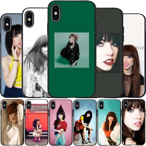 Carly rae jepsen black Silicone Phone Case For iPhone 12 XR XS Max 5 5S SE 2020 6 6S 7 8 PLUS X 11Pro Max 11 Cover