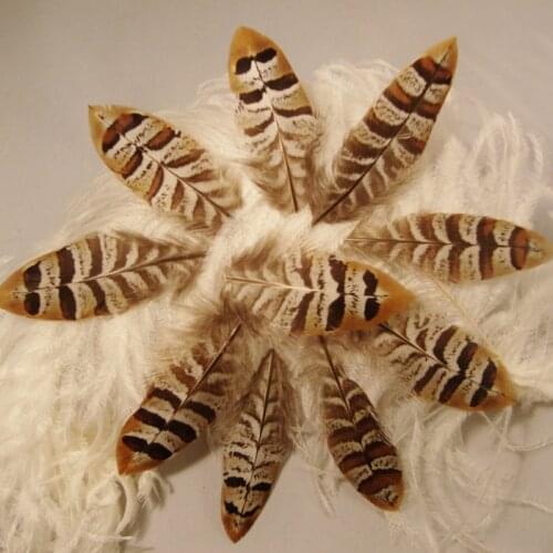 Fly Tying Materials! 10Pcs 5-9cm Natural REEVES VENERY PHEASANT SMALL WING FEATHERS for Diy Carnival Costume Mask Headdress