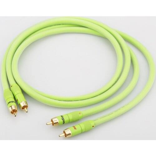 A51 HI-End 99.9999% OFC Copper RCA Interconnect Cable With 2RCA To RCA Audio Cable HIFI