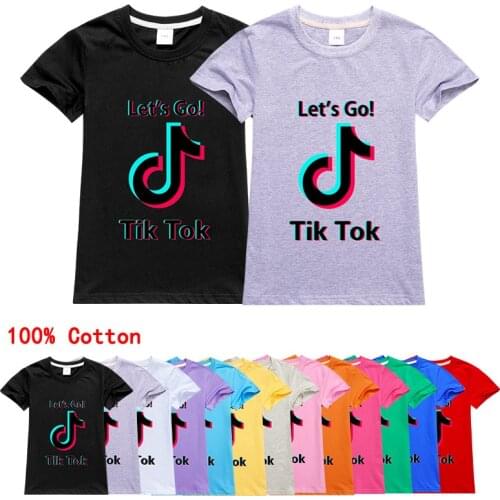 Tik Tok Fashion Kid T-shirt Boy/Girl 3D Print Funny Streetwear T Shirt Anime Short Sleeve Baby Shirts