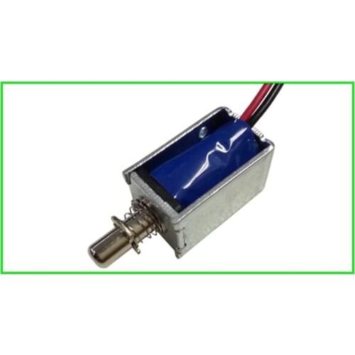Small push solenoid HIO-0420S-12H12 press keyboard test machine cabinet small door lock card projector DC12V 1A 12W 3mm/30g 0mm