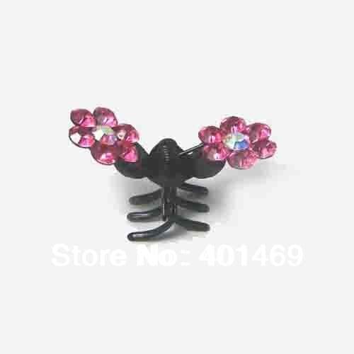 Wholesale large black rhinestone hair claw clip bridal wedding hair ornament jewelry accessory 120pcs lot new