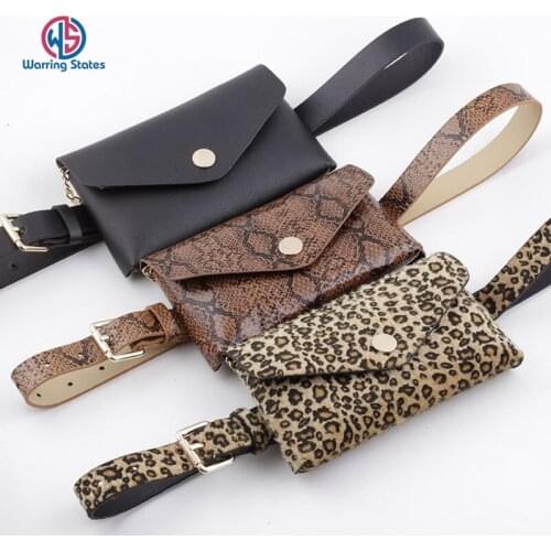 Womens Leopard Snake Print Fanny Pack PU Leather Mini Waist Bag for Women Designer Luxury Womens Chest Bag Handbag