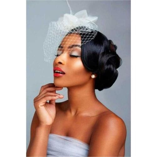 Simple Vualet Wedding Hat Crown Cap, Wedding Custom Design Romantic Design Elegant Delicate Attractive Bride