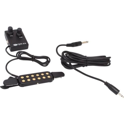 QH-6A Reverberation Pickup For Guitar Soundhole Low Noise Guitar Pickup Acoustic Stringed Instruments Accessories