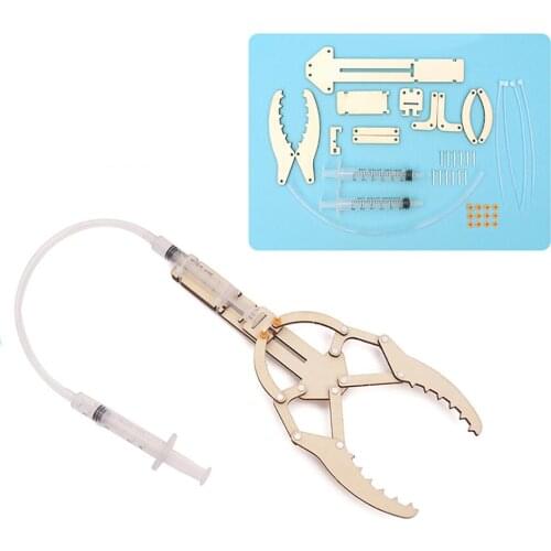 DIY Assembly Manipulator Hydraulic Kit Physical Experiment Educational Kids Toy