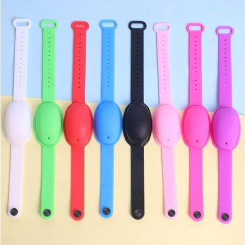 Squeeze Sanitizer Silicone Bracelet For Adult And Children Hand Sanitizer Alcohol Dispenser Pump Portable Wearable Bracelet