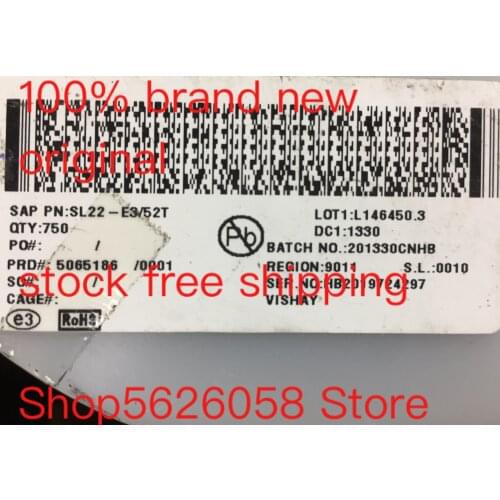 SL22-E3/52T DO-214AA 100% new original freeshipping STOCK 50PCS-3000PCS/LOT