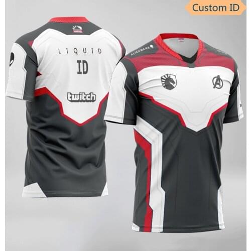 LCS Team Liquid Uniform Jerseys Impact Customized ID T Shirt Twistzz Men Women Tees Shirt Custom Name Tshirts Dota LoL CSGO