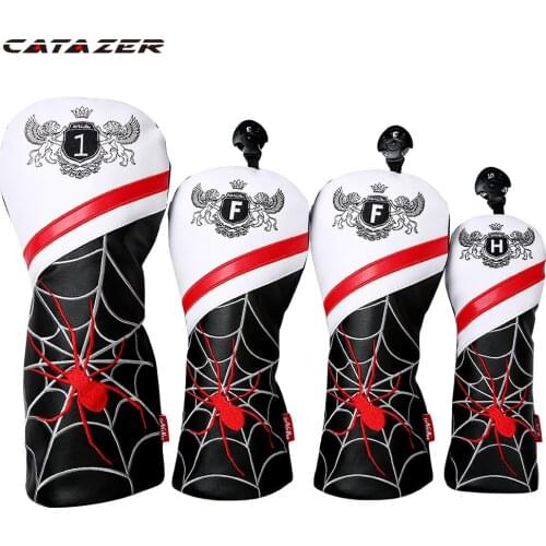 Golf Club Headcovers Driver Fairway Woods cover PU Leather Head Covers Set Protector Golf Accessories
