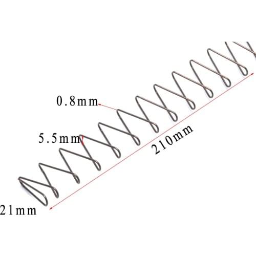 0.8x5.5x21x180MM Glock magazine square spring 65 manganese steel Extension Base coil compression spring for Gun Accessoriese