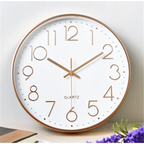 10 Inch Silent Wall Clock Office Round Art Wall Clock Decoration Modern Landscape Quartz Hanging Clock Living Room Home Decor