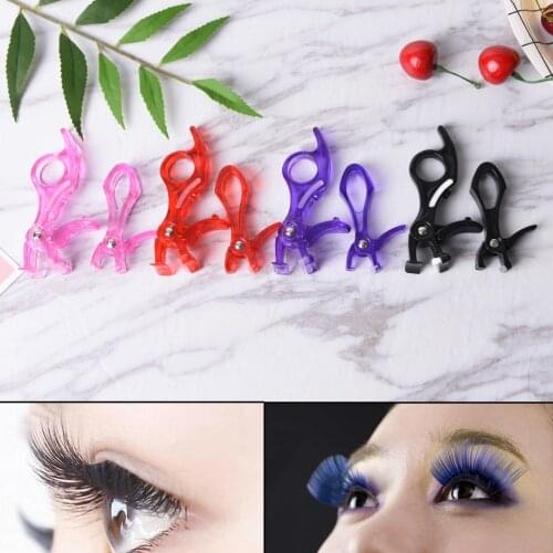 2Pcs/set Fashion Girls Makeup Eye Curling Eyelash Curler Comb Eyelash Curler Clip Beauty Tool Women Narrow Angle Eyelash Clip