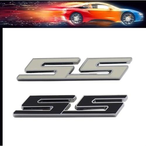 3D Premium ABS SS car Hood Fender trunk Rear Bonnet Decal Emblem Badge Sticker for Cruze Aveo Silverado MALIBU CAPTIVA Camaro