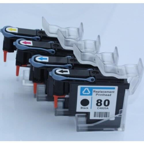 4PK refurbished for HP 80 Print Head C4820A C4821A C4822A C4823A printer printer parts
