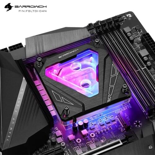 Barrowch PC water cooling Radiator cpu cooler processor Water Block for 115X 1200 X99/X299 LRC2.0 ARGB 5V FBLTGI-04N M series