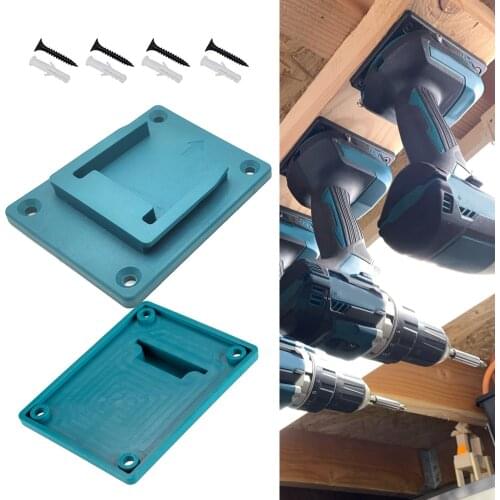 Battery Storage Holder Power Tool 18V Battery Wall Mount Bracket machine Storage Holder Shelf Rack Stand Slots for Makita/Bosch