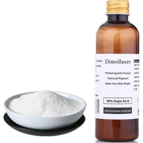 Dimollaure 30g pure Kojic Acid powder whitening cream Wrinkle removal Freckle melasma Acne scar pigment age spot melanin sunburn