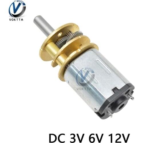 GA13-N20 DC Motor Linear Actuator 100RPM DC 3V 6V 12V Speed Reduction Gear for Electronic Toy Deceleration Motor