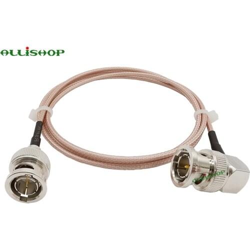 BNC Male to BNC Male Right Angle RG179 Cable 75ohm for HD-SDI/3G-SDI/4K/8K SDI Video Camera SDI Camcorder 3/6/9M