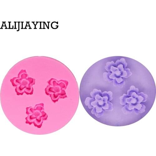 M1294 DIY Mini Flower shape silicone mold Silicone forms Fondant Cupcake Chocolate cake Decoration Baking Tool