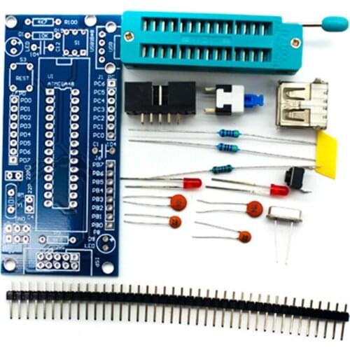 ATmega8 ATmega48 AVR Minimum System Development Board Miniature Mini Electronic Suite Parts DIY Kit Without Chip 8M Crystal