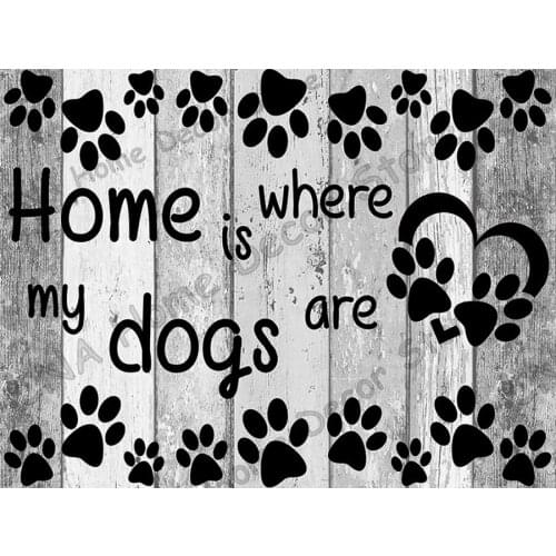 3colors of dogs footprint 5D Mosaic Crafts Diamond Painting Cross Stitch Resin Rhinestones Square Diamond Embroidery patterns