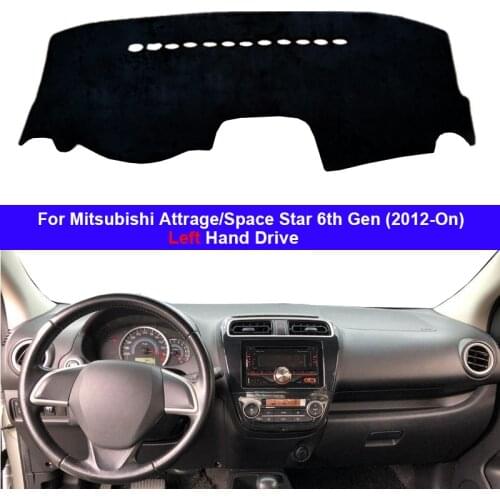 Car Dashboard Cover Dashmat Cape For Mitsubishi Attrage Space Star 2012 - Present Auto Inner Dashmat Pad Carpet 2017 2018 2019