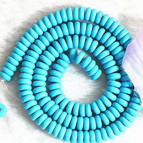 New fashion synthetic calaite stone abacus rondelle button 4 colors loose spacers beads diy findings accessories 15inch B279