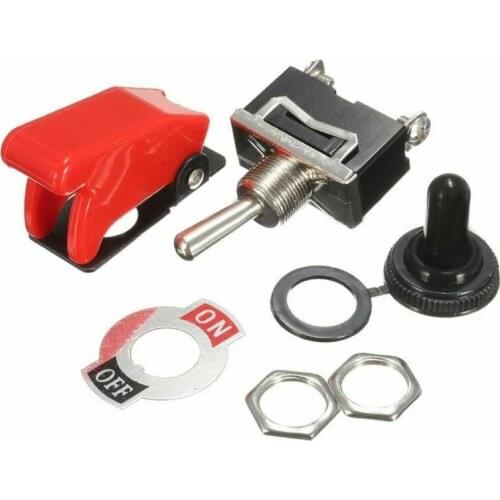 6A / 250V AC 10A / 125V AC ON/OFF SPST Heavy Duty Rocker Switch Car Boat Rocker Toggle Switch With Waterproof Boot