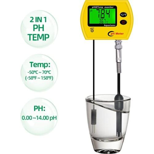 PH-991/ PH-990 PH Meter Digital EC Tester 0.00-14.00 PH TEMP Measure Device Acidimeter Water Quality Indicator for Pool 40%OFF