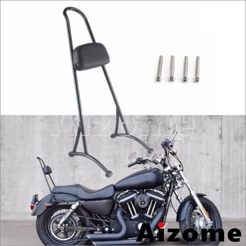 20" Tall Sissy Bar Pad Motorcycle Backrest Rear Luggage Passenger Back Cushion for Harley Sportster 883 XL 883 12000 1996-2020