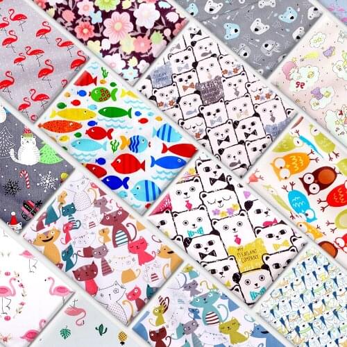 Animal printing Bed Sheet Sewing cloth 100% Cotton Fabric For Making Clothes DIY Quilting fabric cotton 100% sewing dress cloth