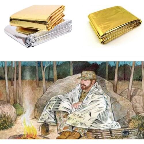 Rescue dry camp space foil mylar kit bushcraft emergent blanket lifesave first aid outdoor treatment survive thermal warm heat