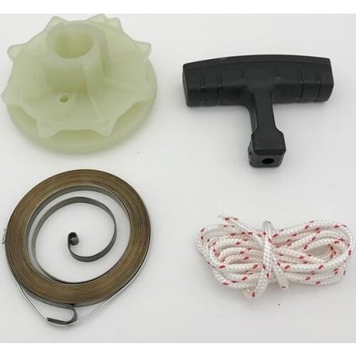 Recoil Starter Pulley Spring Kit for Partner 350 351 Poulan 3314 3416 3516 1900 1950 1975 2025 2050 Husqvarna 530037817 Chainsaw