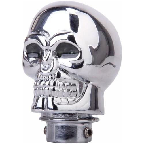 Universal Car Auto Chrome Manual Gear Stick Shift Lever Knob Shifter Skull Head