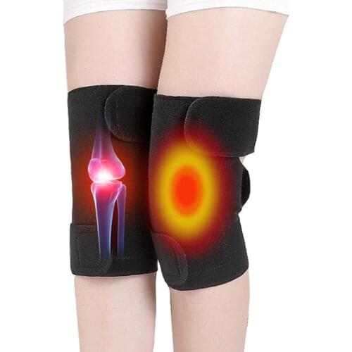 1 Pair Tourmaline Self Heating Kneepads Magnetic Therapy Knee Support Tourmaline Heating Belt Knee Massage Relieve Knee Pain