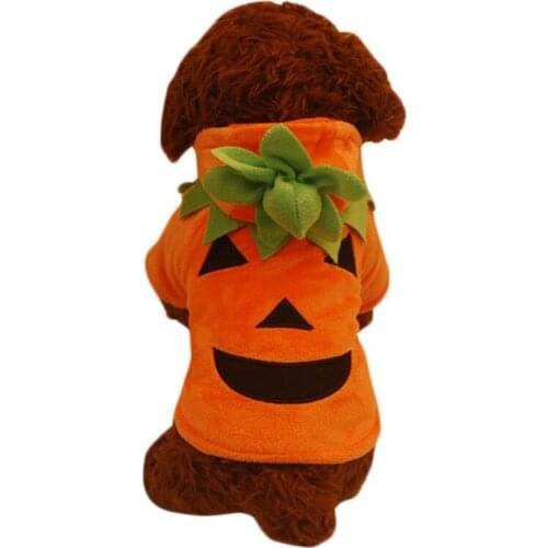 1PC Christmas Dog Jacket Coat Autumn Winter Cute Dog Halloween Demon Pumpkin Pet Transformation Dress Home Pet Clothes Supplies