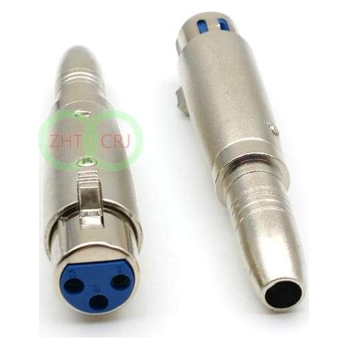 3pin XLR Female TO 1/4 6.35mm Mono TRS Audio Cable Microphone connector New