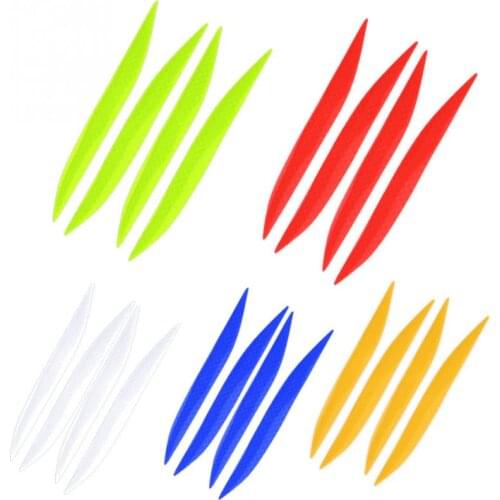 4Pcs Self-adhesive Car Reflective Warning Decal Safety Strip Stickers Automobile Decor Decoration Car Styling