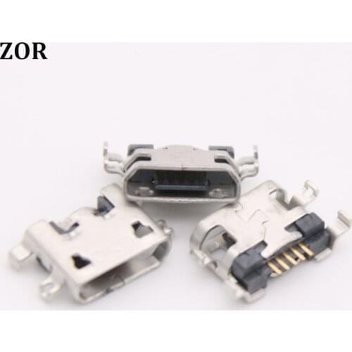 50pcs Micro Usb Jack Charging Port connector For Huawei y520 Y600 Y511 Y511-T00 Y511-U10 U30 Y530 Y535 Y535D Y610 charger Socket