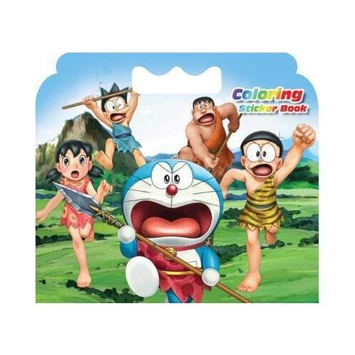 16 Pages Tinkling Cat Coloring Sticker Book For Children Adult Relieve Stress Kill Time Graffiti Painting Drawing Art Book